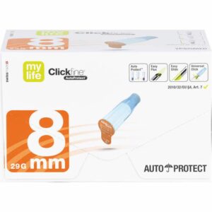 MYLIFE Clickfine AutoProtect Pen-Nadeln 8 mm 29 G 100 St.