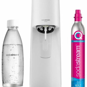 SodaStream Wassersprudler "TERRA", (Set), inkl. 1x CO2-Zylinder CQC und 1x 1L spülmaschinenfeste Kunststoff-Flasche