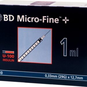 BD MICRO-FINE+ Insulinspritzen 1 ml U100 12,7 mm
