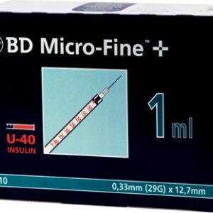 BD Micro-Fine+ Insulinspritze 1ml U40 12,7mm