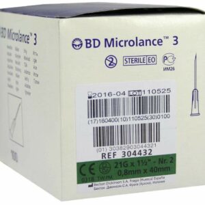 Bd Microlance Kanüle 21 G 1 1-2 0,8 X 40 mm 100 Kanülen