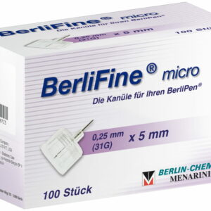 BerliFine micro Kanülen 0,25 x 5 mm 100 St Kanüle