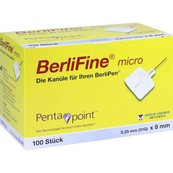 Berlifine micro Kanülen 0,25x8 mm