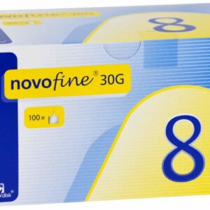 Novofine 8 Kanülen 0,30 X 8 mm Tw 100 Stück