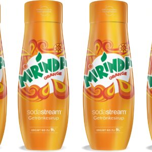 SodaStream Getränke-Sirup, Mirinda, (4 Flaschen), für bis zu 9 Liter Fertiggetränk