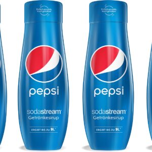 SodaStream Getränke-Sirup, Pepsi Cola, (4 Flaschen), für bis zu 9 Liter Fertiggetränk