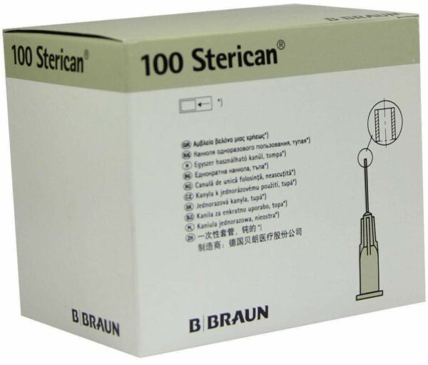 Sterican Kanülen 27 G 0,4 X 25 mm Stumpf 100 Kanülen