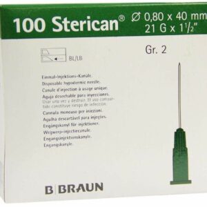 Sterican Kanülen Luer-Lock 0,80 X 40 mm Gr.2 Grün 100 Kanülen