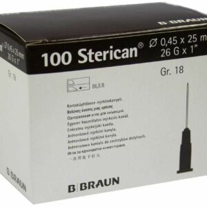 Sterican Kanülen Luer-Lock 26 G X 1 0,45 X 25 mm Gr. 18 Braun 100...
