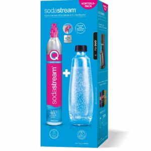 Sodastream Quick Connect Reservezylinder inkl. 1L Glasflasche, 425 g Kohlensäure
