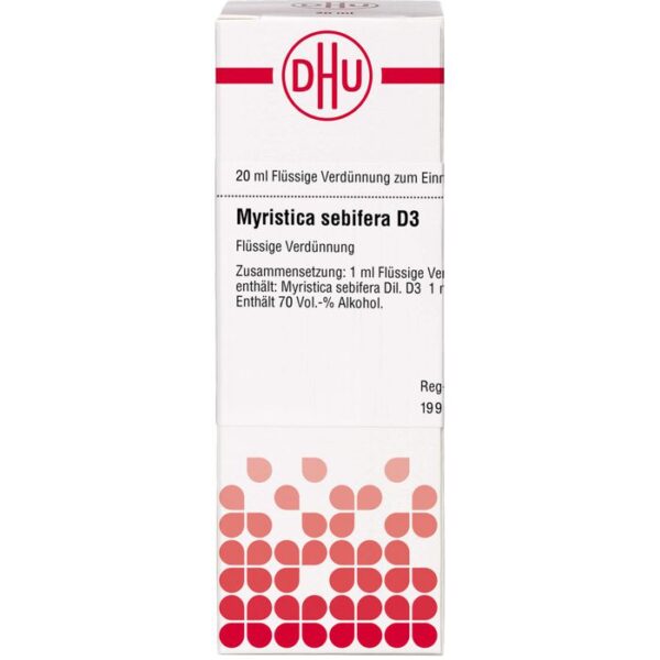 MYRISTICA SEBIFERA D 3 Dilution 20 ml