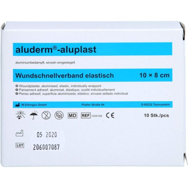 ALUDERM aluplast Wundverb.Pfl.8 cmx1 m elast. 1 St.