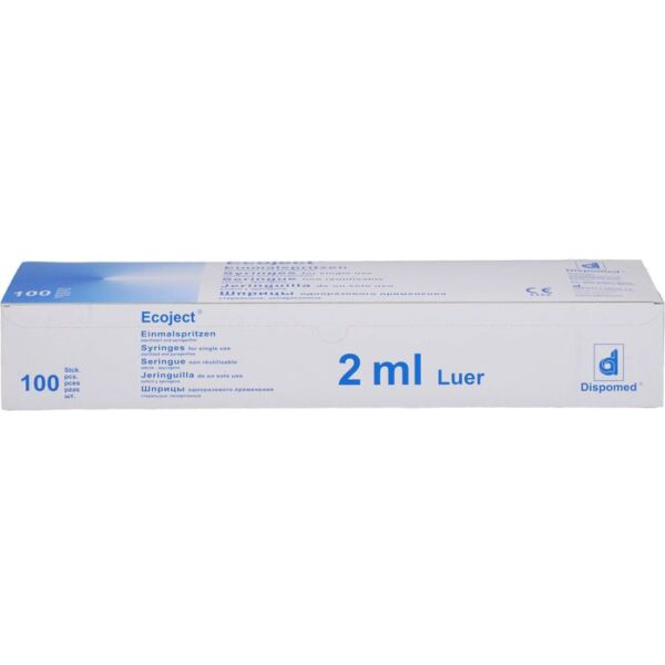 EINMALSPRITZE 2 ml Luer Ecoject 200 ml