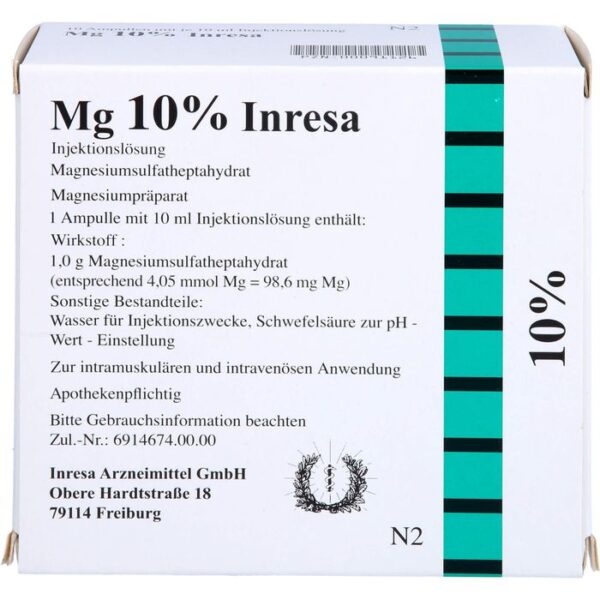 MG 10% Inresa Injektionslösung 100 ml