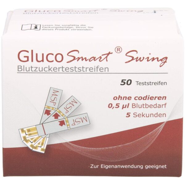 GLUCOSMART Swing Blutzucker Teststreifen 50 St.