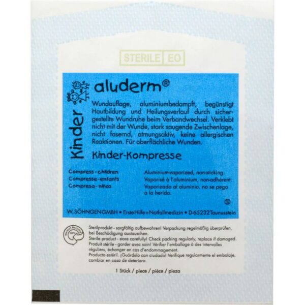 ALUDERM Kinder Kompressen 4x6 cm 1 St.