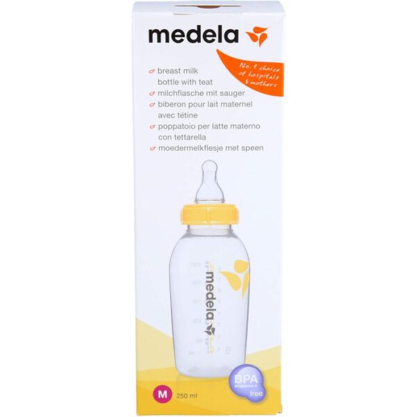 MEDELA Milchflasche 250 ml m.Sauger Gr.M 1 St.