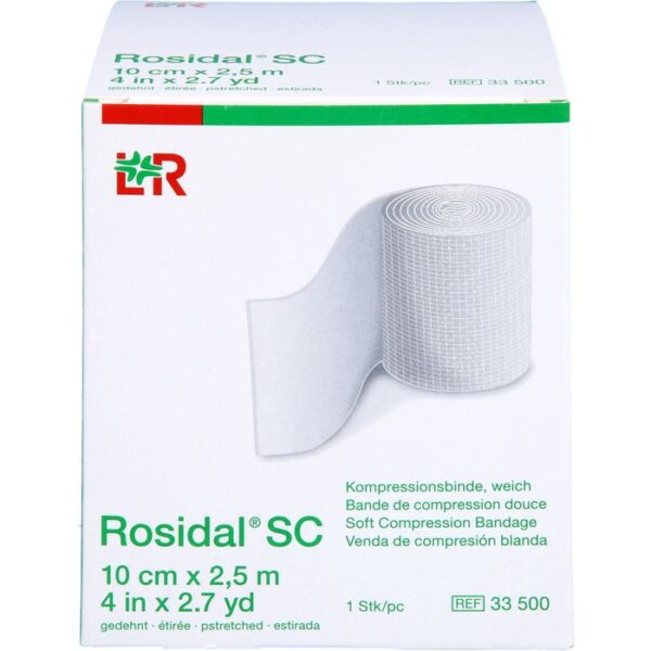 ROSIDAL SC Kompressionsbinde weich 10 cmx2,5 m 1 St.