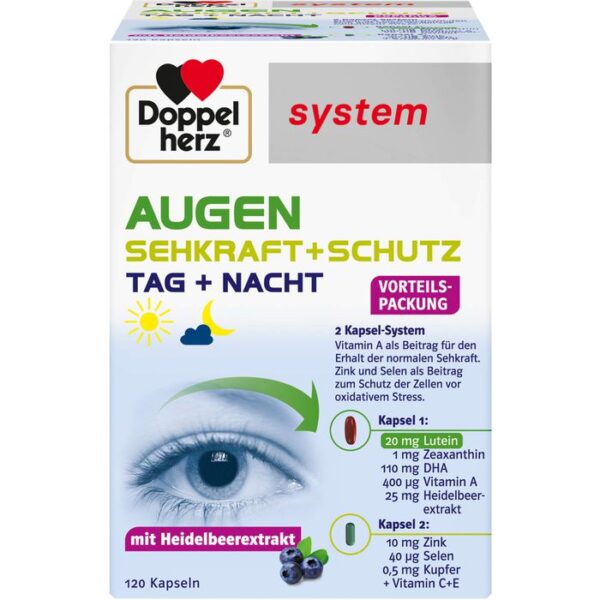 DOPPELHERZ Augen Sehkraft+Schutz system Kapseln 120 St.