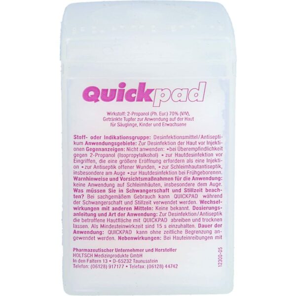 QUICKPAD Alkohol Tupfer Spender 150 St.