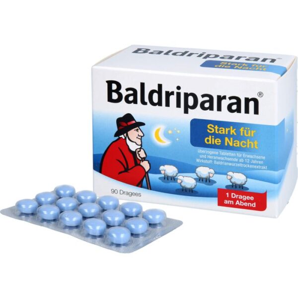 BALDRIPARAN Stark für die Nacht überzogene Tab. 90 St.