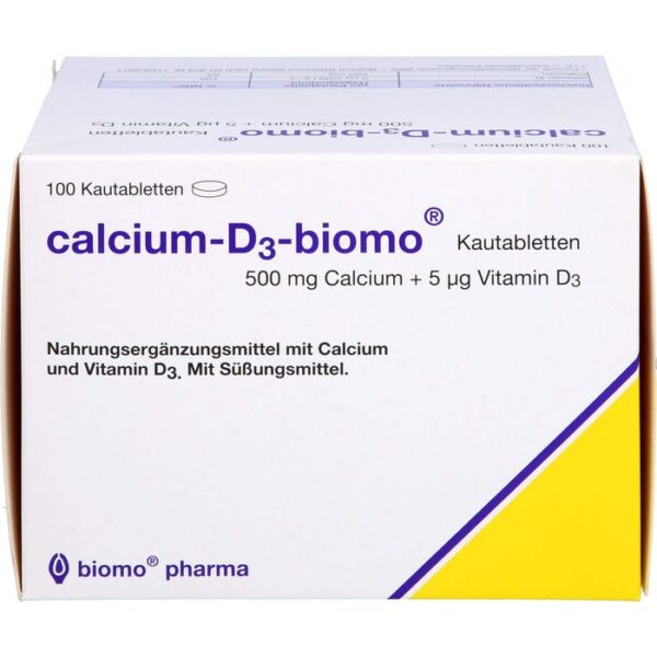 CALCIUM-D3-biomo Kautabletten 500+D 100 St.