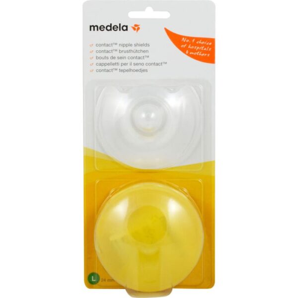 MEDELA Brusthütchen Contact L m.Aufbw.Box 2 St.