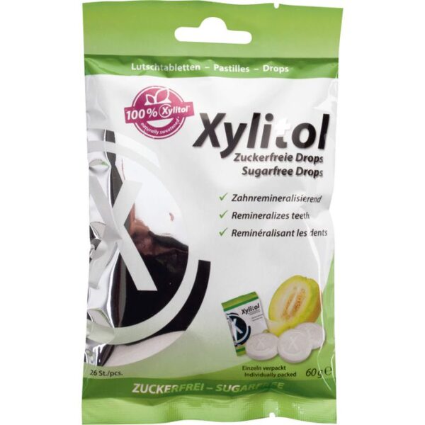 MIRADENT Xylitol Drops zuckerfrei Melon 60 g