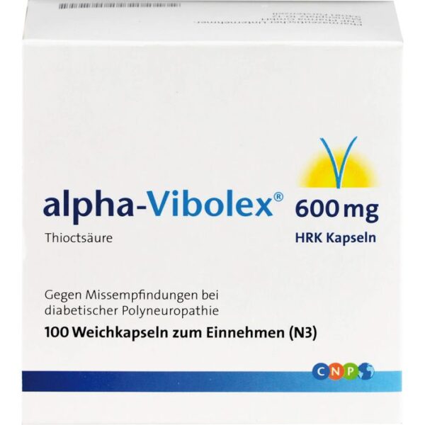 ALPHA VIBOLEX 600 mg HRK Weichkapseln 100 St.