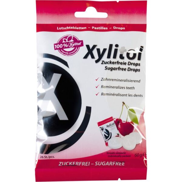 MIRADENT Xylitol Drops zuckerfrei Cherry 60 g