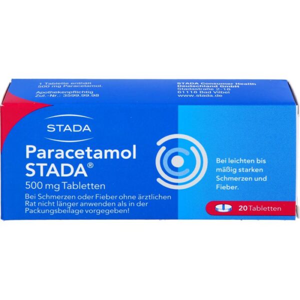 PARACETAMOL STADA 500 mg Tabletten 20 St.