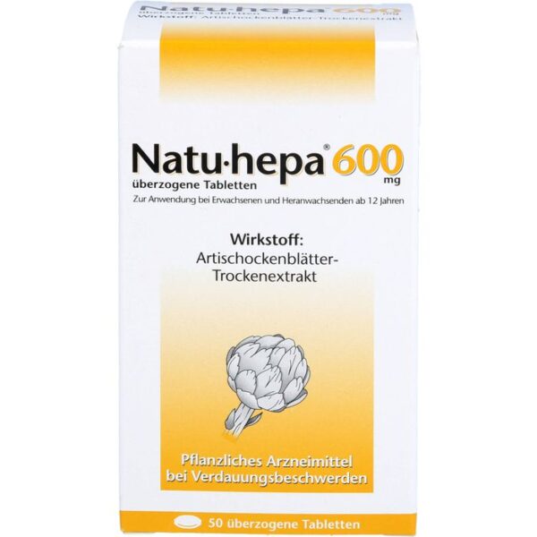 NATU HEPA 600 mg überzogene Tabletten 50 St.