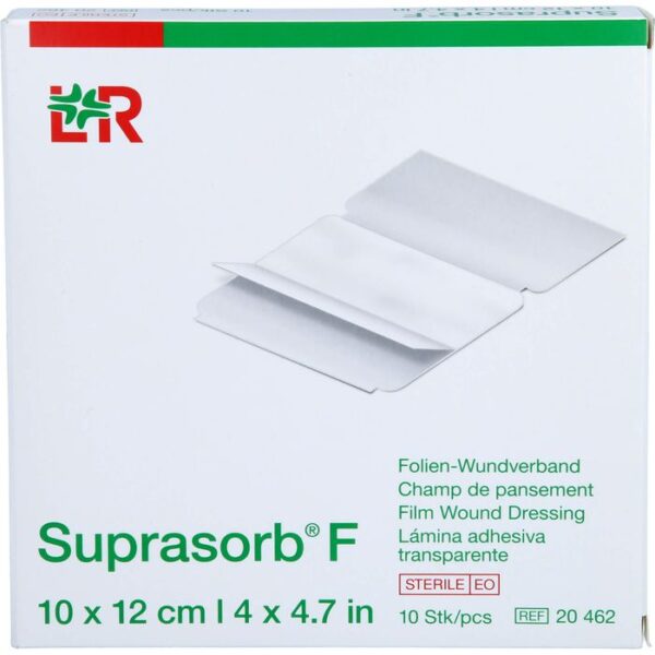 SUPRASORB F Folien-Wundverb.10x12 cm steril 10 St.