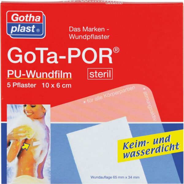 GOTA-POR PU Wundfilm 10x6 cm steril Pflaster 5 St.