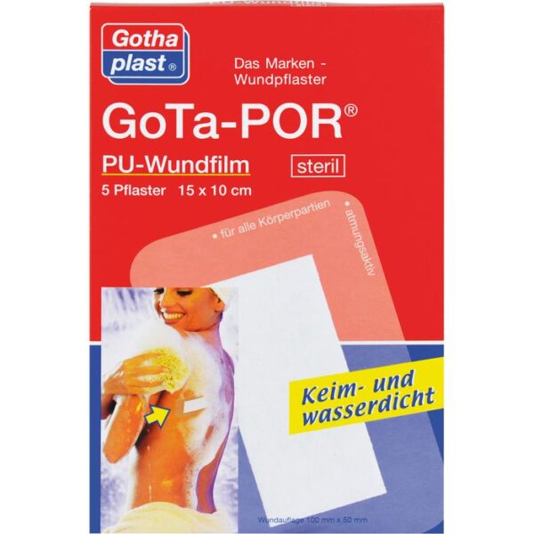 GOTA-POR PU Wundfilm 15x10 cm steril Pflaster 5 St.