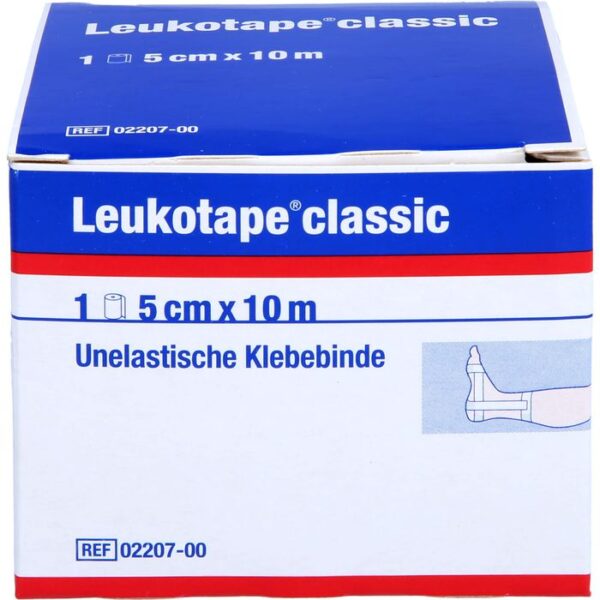 LEUKOTAPE Classic 5 cmx10 m weiß 1 St.