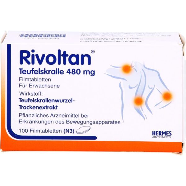 RIVOLTAN Teufelskralle 480 mg Filmtabletten 100 St.