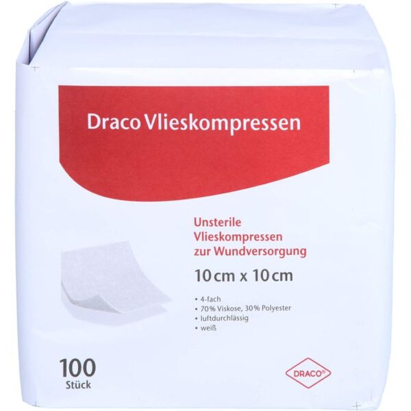 VLIESSTOFF-KOMPRESSEN unsteril 10x10 cm 4fach 100 St.