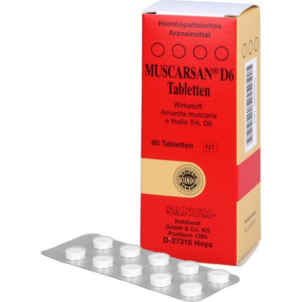 MUSCARSAN D 6 Tabletten 80 St.