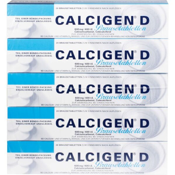 CALCIGEN D 600 mg/400 I.E. Brausetabletten 100 St.