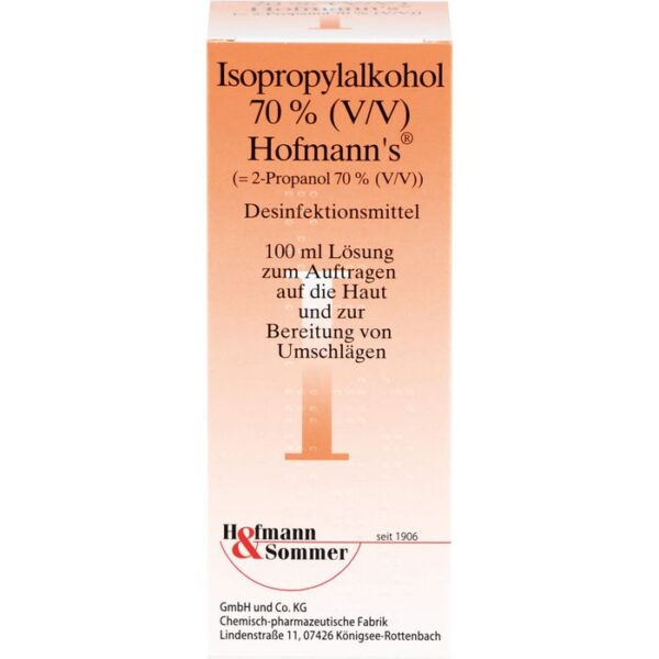 ISOPROPYLALKOHOL 70% V/V Hofmann's 100 ml