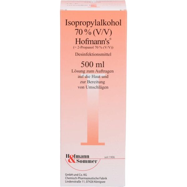 ISOPROPYLALKOHOL 70% V/V Hofmann's 500 ml