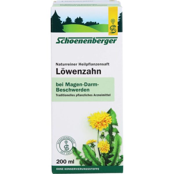 LÖWENZAHN SAFT Schoenenberger 200 ml