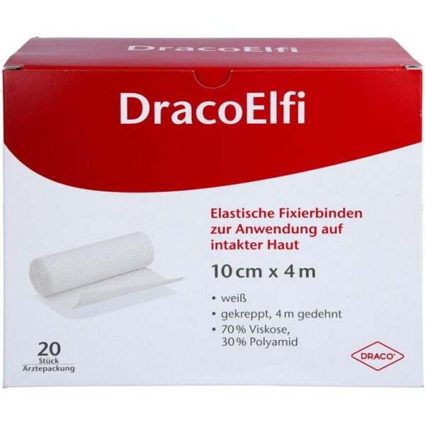 DRACOELFI elast.Fixierbinde 10 cmx4 m gekreppt 20 St.