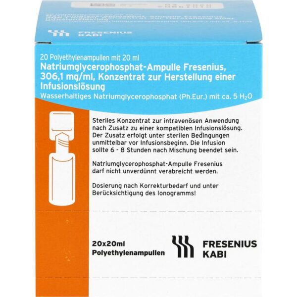 NATRIUMGLYCEROPHOSPHAT Ampulle Infusionslsg.-Konz. 400 ml