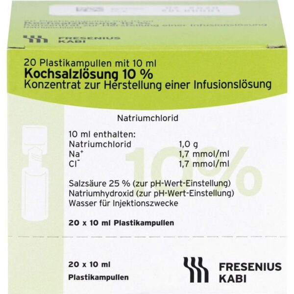 KOCHSALZLÖSUNG 10% Infusionslösungskonzentrat 200 ml