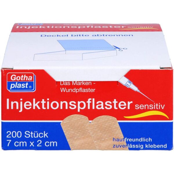 GOTHAPLAST Injektionspfl.sensitiv 2x7 cm 200 St.