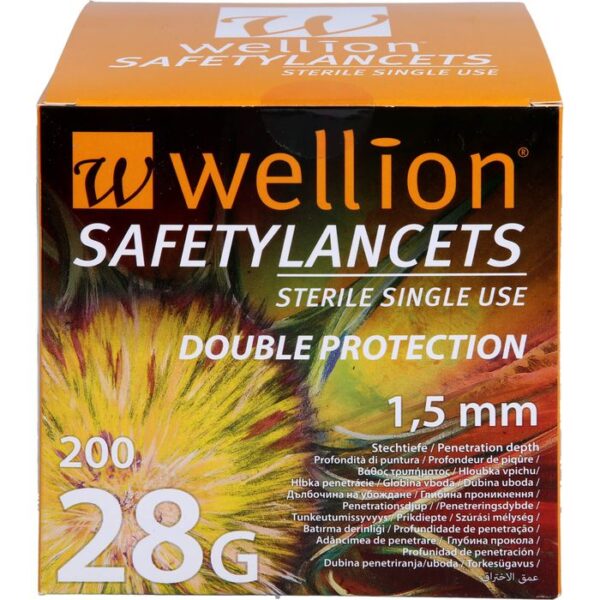 WELLION Safetylancets 28 G Sicherheitseinmallanz. 200 St.