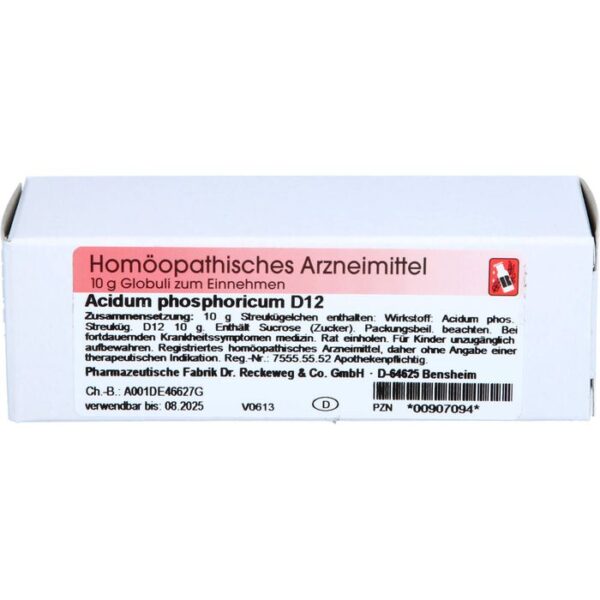 ACIDUM PHOSPHORICUM D 12 Globuli 10 g