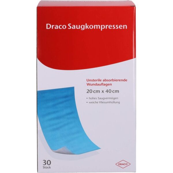 SAUGKOMPRESSEN unsteril 20x40 cm Draco 30 St.